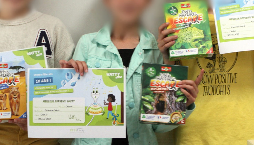 Soline, Lana et Selena ont gagné le concours régional de Watty