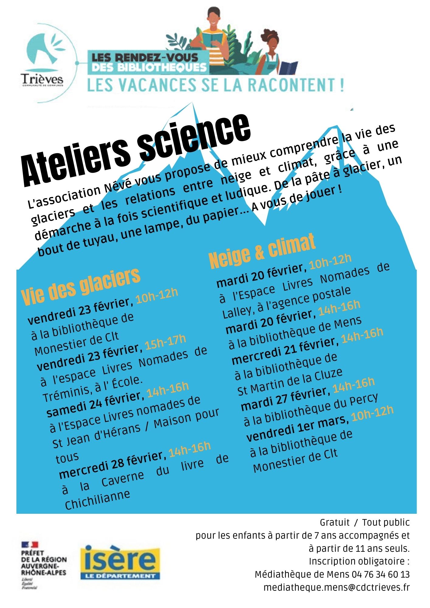 Ateliers sciences bibliotheque Trieves